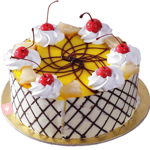 Square special doll cake 2 kg pineapple